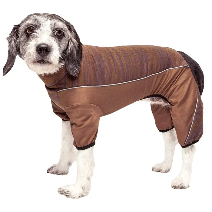Pet Life ACTIVE Chase Pacer Performance Full Body Dog Warm Up – Brown