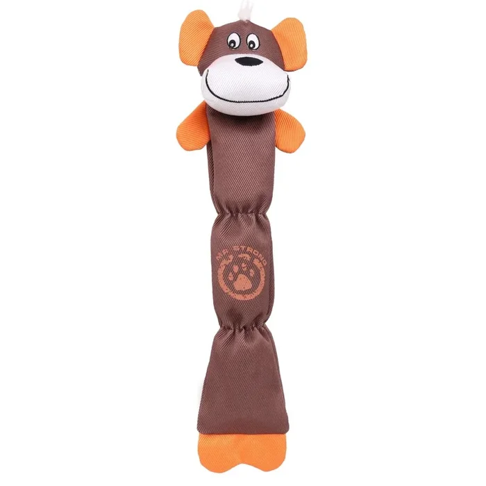 Pet Life Animated Extra Long Dog Toy – Brown Monkey