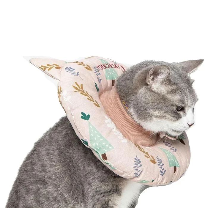Pet Life Touchcat Ringlet Cat Neck Protector – Pink