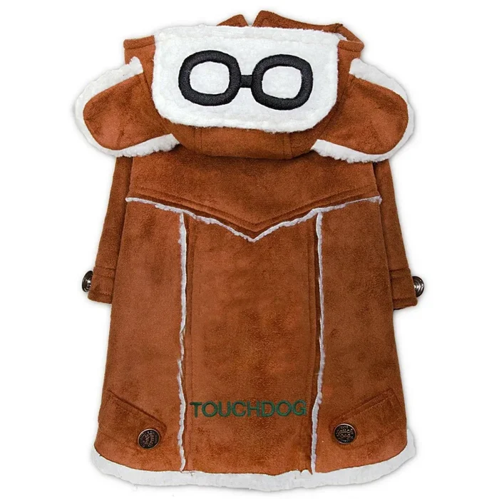 Pet Life Touchdog Tuskegee Winter Dog Coat – Brown