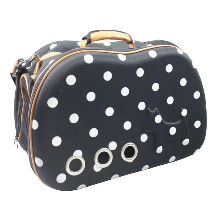 Pet Life Venta-shell Military Grade Dog Carrier – Polka Dot