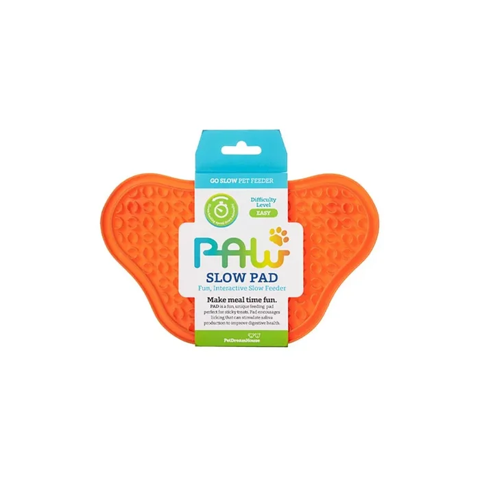 PetDreamHouse PAW Lick Dog Pad – Orange