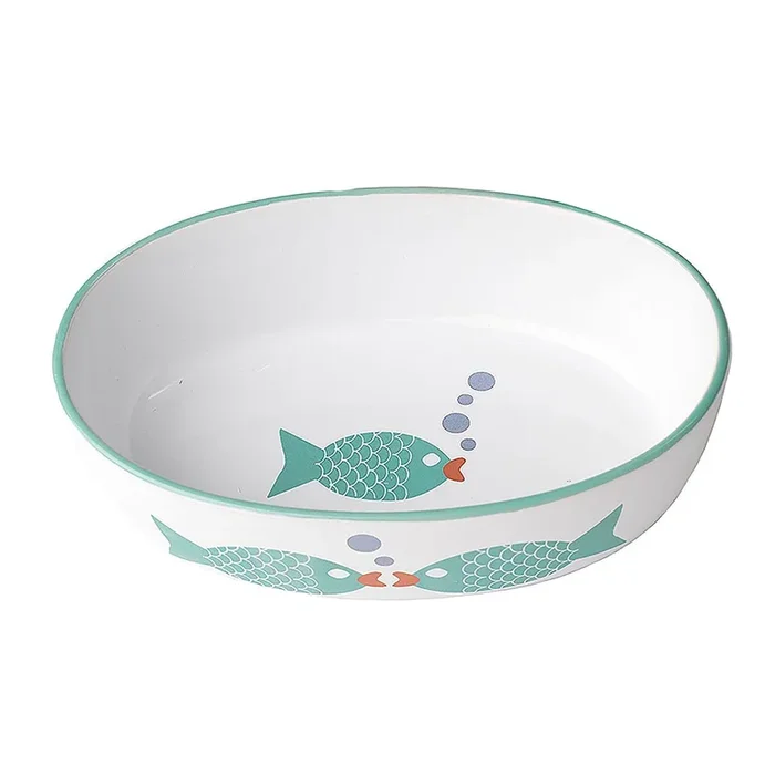 Petrageous Bubble Fish Cat Food Bowl