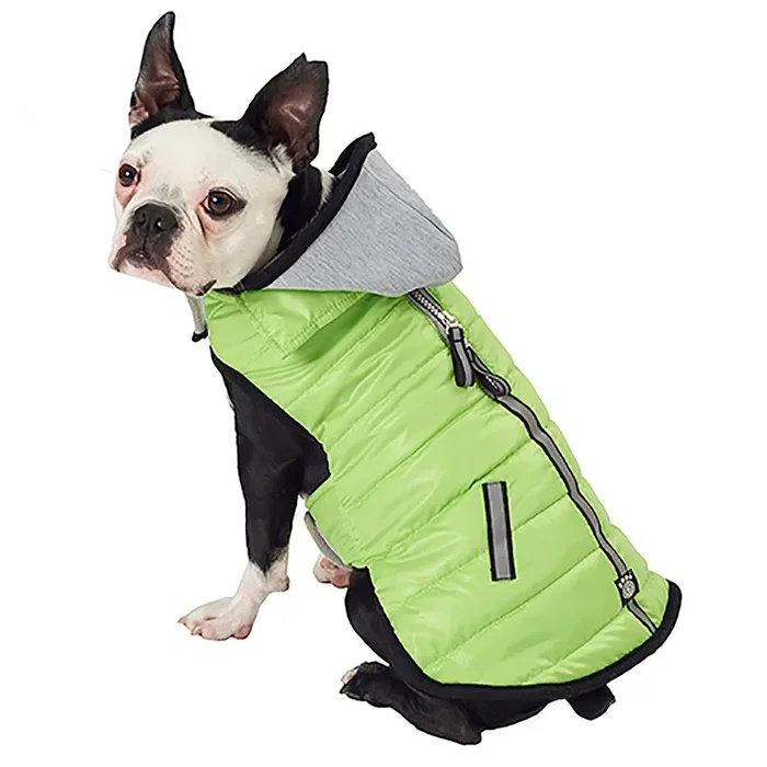Petrageous Stowe Puffer Dog Coat – Green