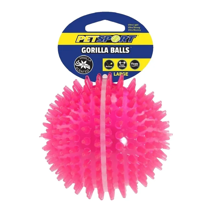 Petsport USA Gorilla Ball Dog Toy Assorted Large 4-in