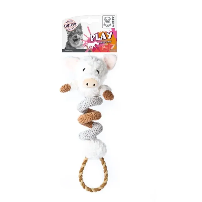 Piggy plush toy for dog M-Pets Animo (x2) [Size 40x21x12 cm]