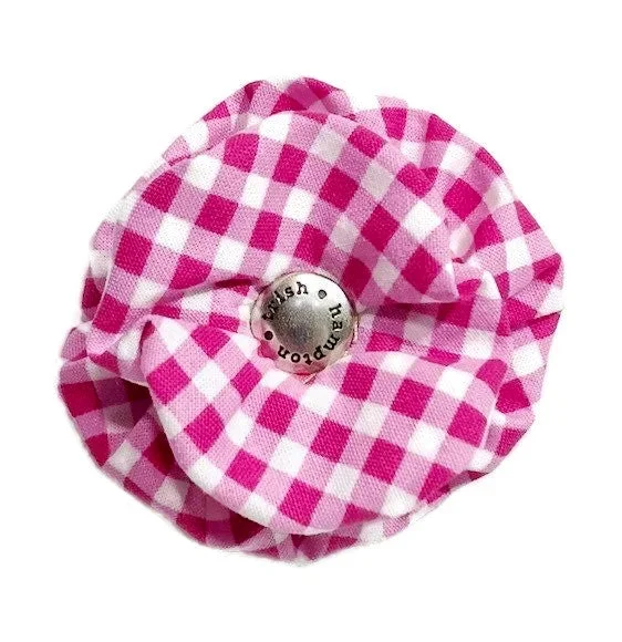 Pink Gingham Dog Blossom – 9000