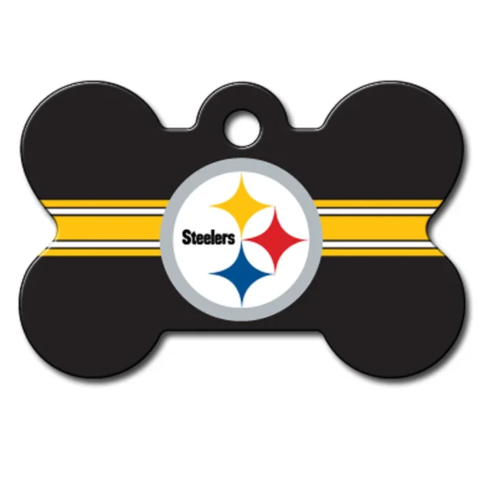 Pittsburgh Steelers Engravable Pet I.D. Tag – Bone