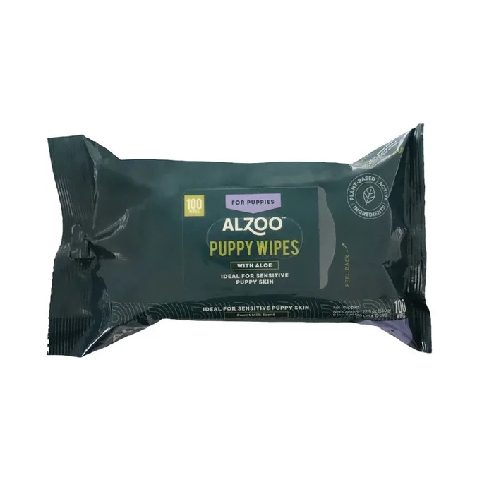 Plant-Based Puppy Grooming Wipes, 100 ct