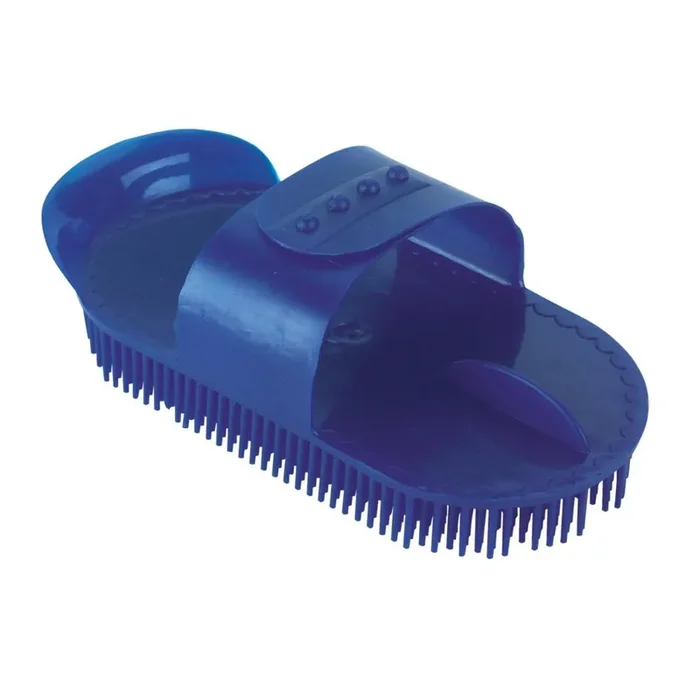 Plastic Curry Comb with adjustable strap Kerbl [Size 17,5×8,5 cm]