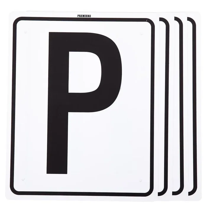 Plate with 4 letters track Premiere [Size 20×25 cm]