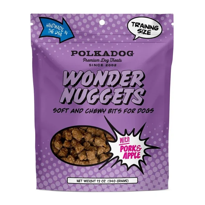 Polka Dog Bakery Wonder Nuggets Dog Treats – Pork and Apple