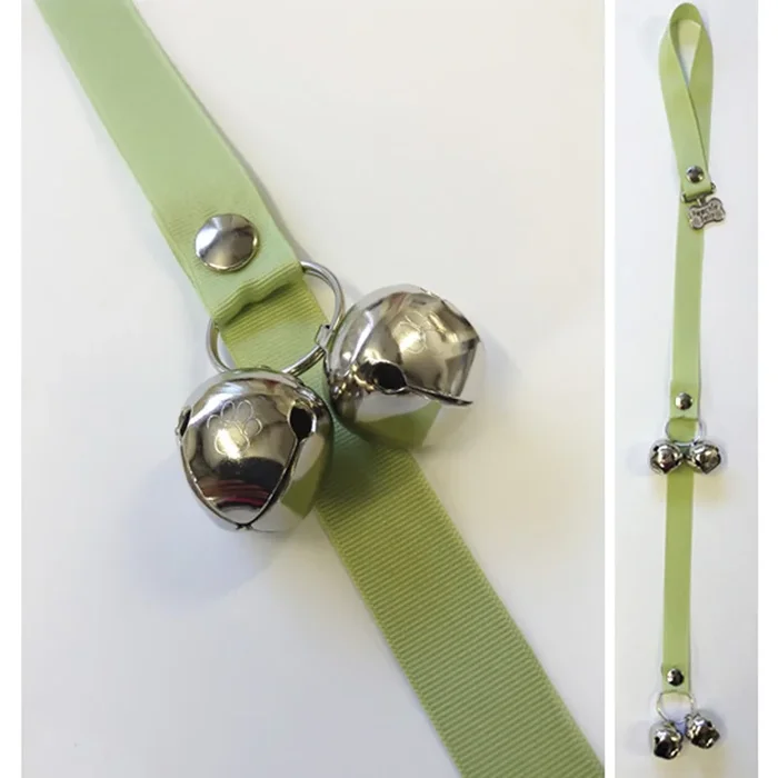Poochie Bells Dog Doorbell Solid Design – Celery