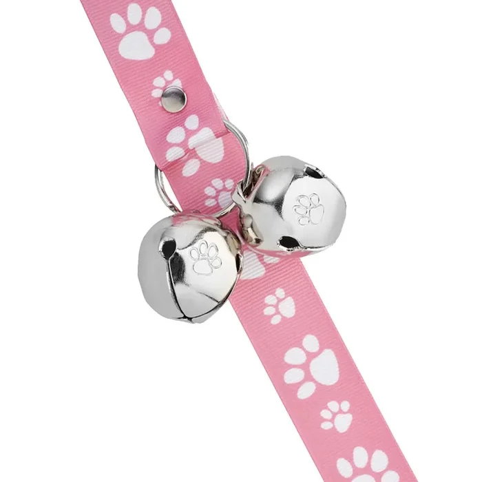 Poochie Bells Signature Tracks Dog Doorbell Potty Alert – Pink