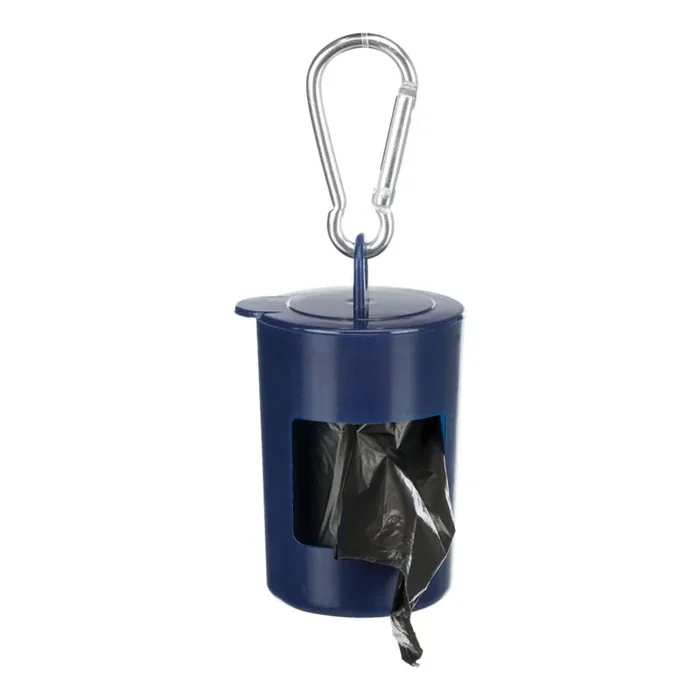 Poop bag dispenser with snap hook Trixie Plastique