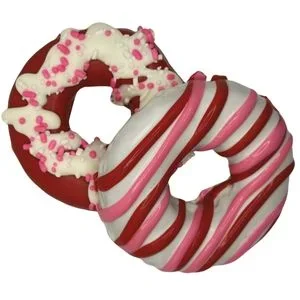 Preppy Puppy Hand Decorated Valentines Donut Love