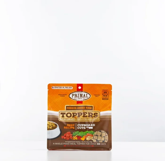 Primal 3.5oz Beef Cupboard Cuts Topper for Dogs & Cats