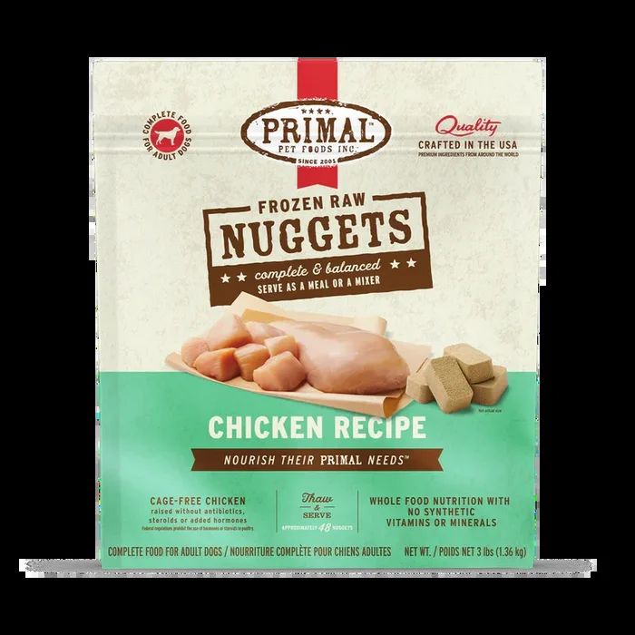 Primal Raw Frozen Chicken Formula For Dogs