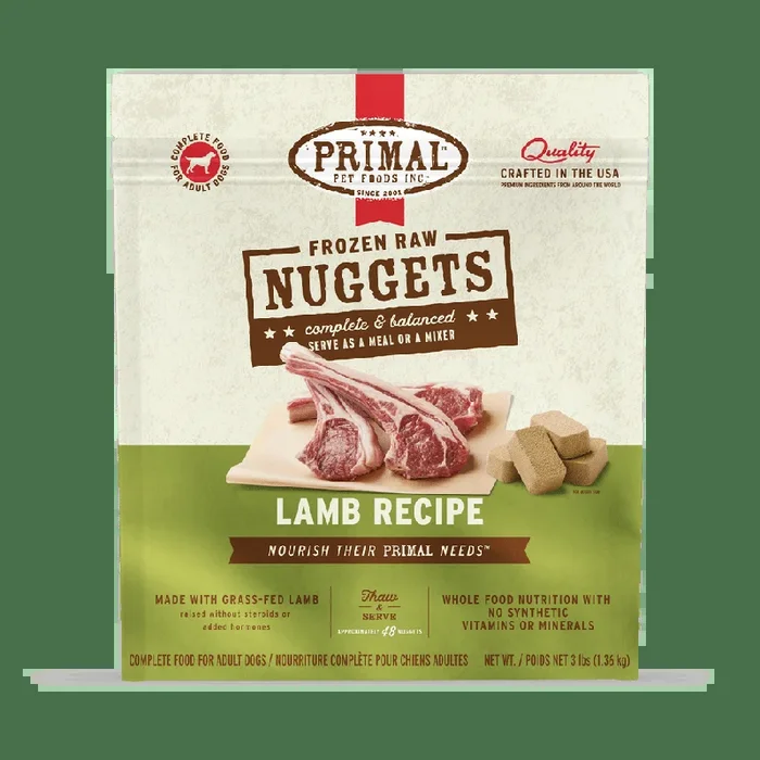 Primal Raw Frozen Lamb Formula For Dogs