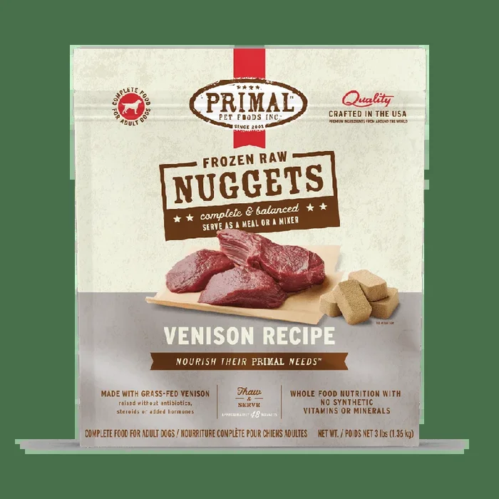 Primal Raw Frozen Venison Formula For Dogs