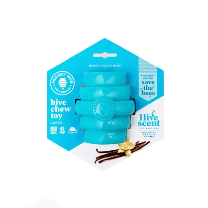 Project Hive Pet Company Hive Durable Chew Toy – Blue Soothing Vanilla Scent