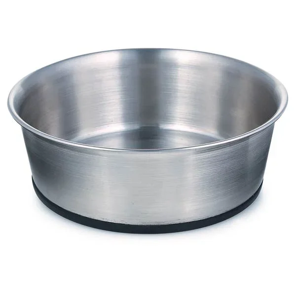 ProSelect Stainless Steel Dog Bowl with Rubber Base