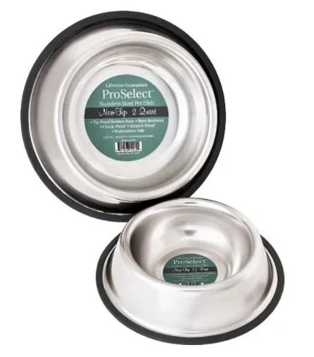 ProSelect X Super Heavy Duty No-Tip Mirror Dog Bowl