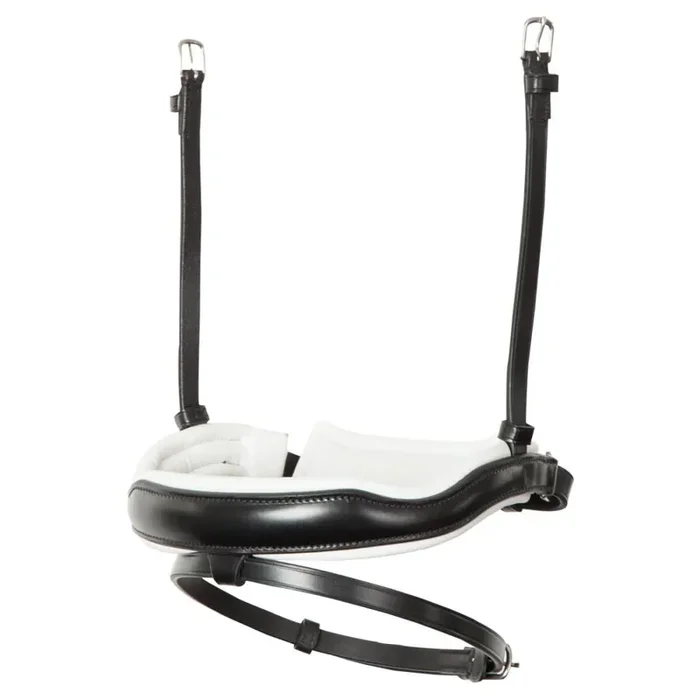 Pull-back leather Horse cheek pieces with uprights BR Equitation [Size Cob]