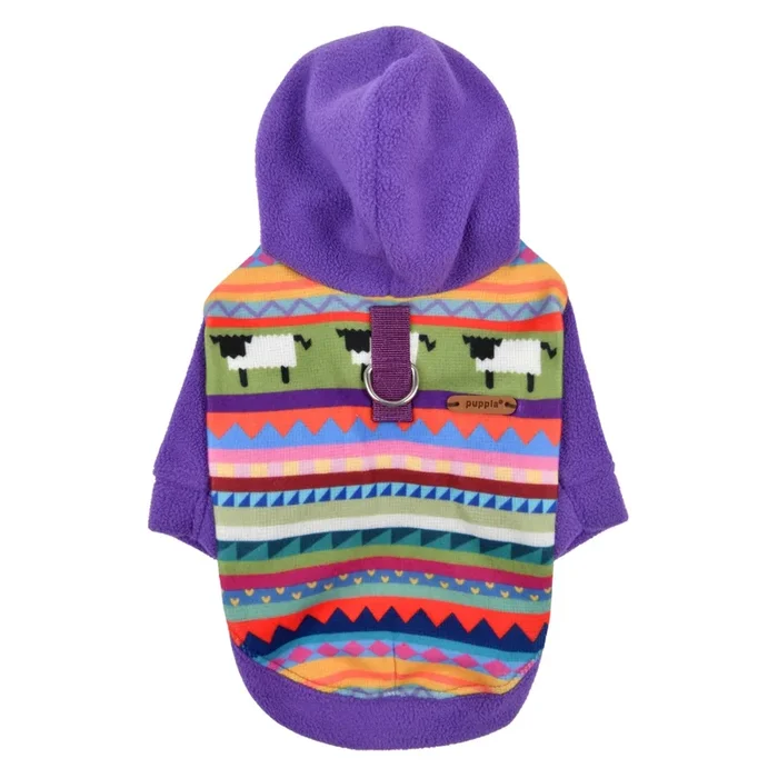 Puppia Kosa Harness Dog Hoodie – Purple