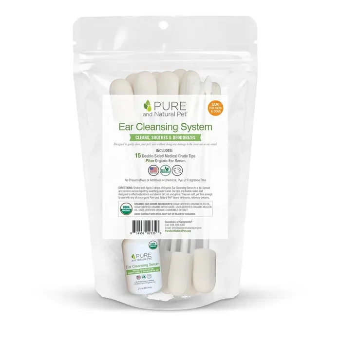Pure and Natural Pet Canine Ear Cleansing System – Medical Grade
