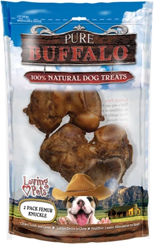 Pure Buffalo Meaty Femur Knuckle, 2 PK