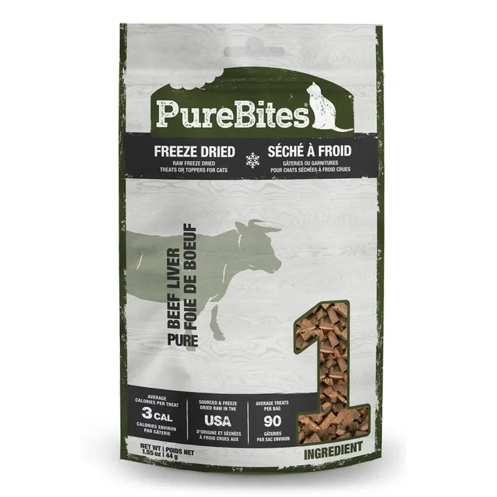 PureBites Beef Liver Freeze-Dried Cat Treats 1.55-oz