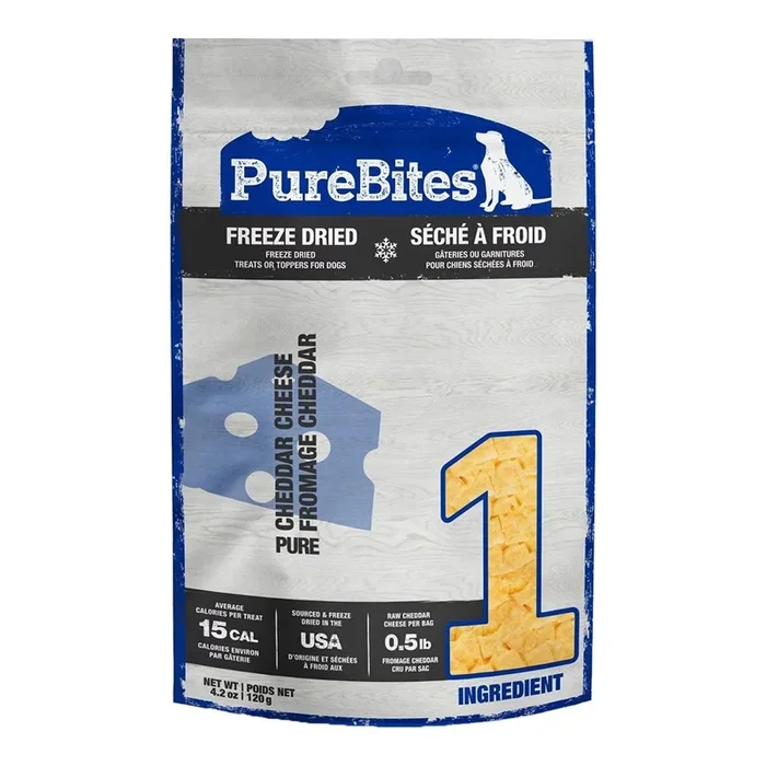PureBites Cheddar Cheese Freeze-Dried Dog Treats 4.2-oz