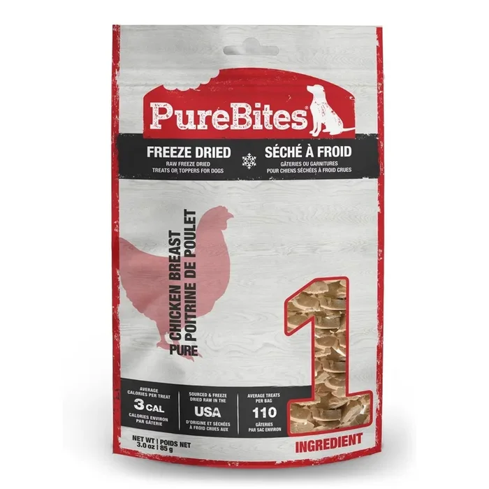 PureBites Chicken Breast Freeze-Dried Dog Treats 3-oz
