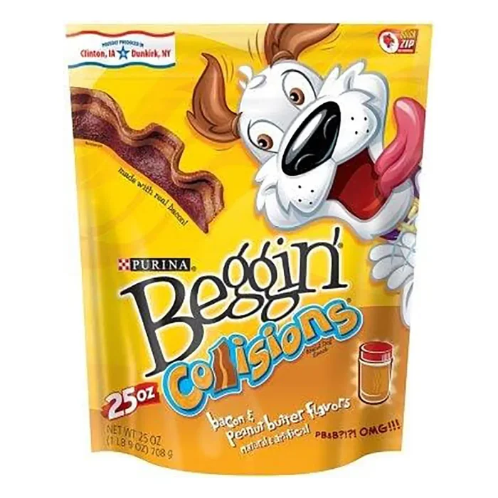 Purina Beggin’ Collisions Dog Treat – Bacon & Peanut Butter