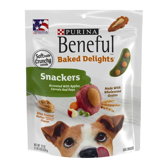 Purina Beneful Baked Delights Snackers Dog Treats – Peanut Butter
