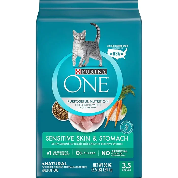 Purina ONE Sensitive Skin & Stomach Dry Cat Food