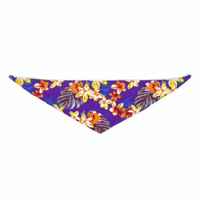 Push Pushi Hawaiian Dog Bandana – Purple