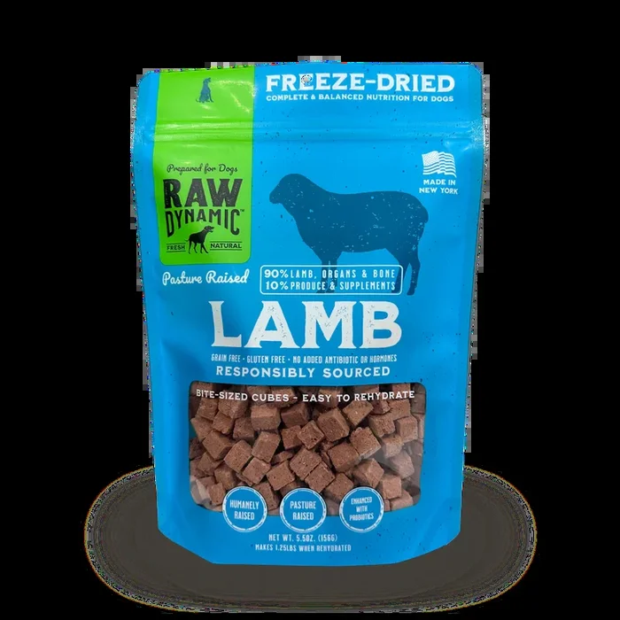 Raw Dynamic Freeze Dried Lamb Dog Food