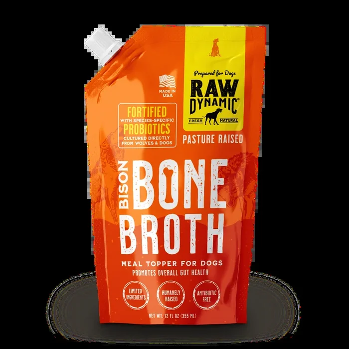Raw Dynamic Frozen Bison Bone Broth For Dogs