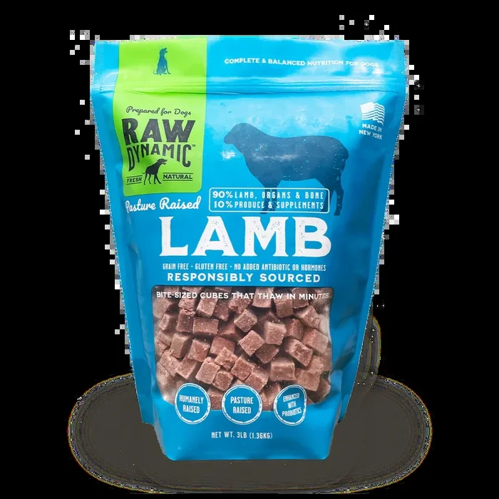 Raw Dynamic Frozen Lamb Dog Food