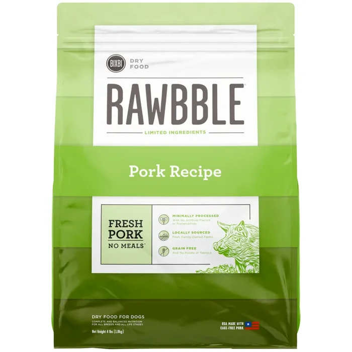 Rawbble Dry Food Pork Recipe