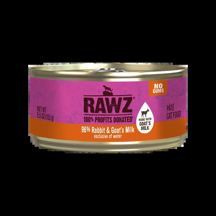 RAWZ 96% Rabbit & Goat’s Milk Pâté Canned Cat Food