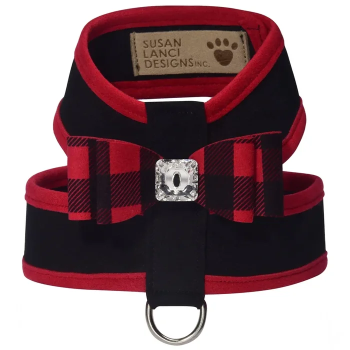 Red Gingham Big Bow Tinkie Harness