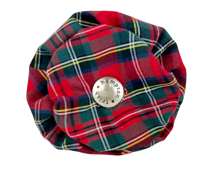 Red Tartan Plaid Dog Blossom – 996