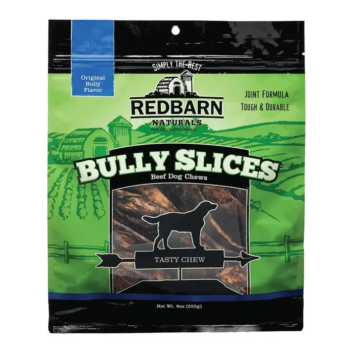 Redbarn Naturals Bully Slices Dog Treats – Original Beef Flavor