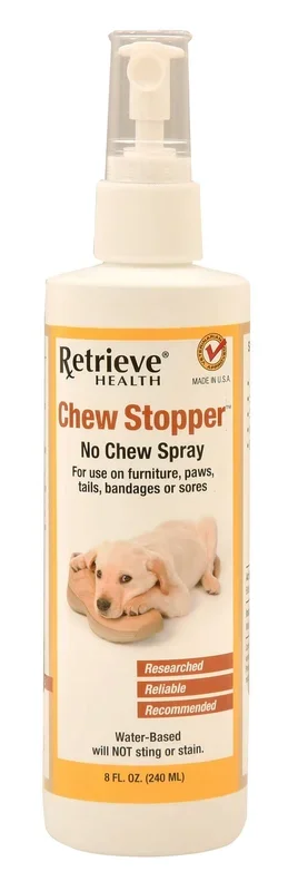 Retrieve Chew Stopper No Chew Spray – Stop Dogs Chewing, 8 oz