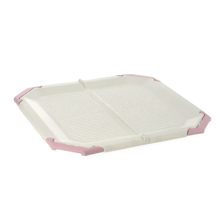 Richell PAW TRAX® Dog Potty Pad Holder – Pink/ Light Beige