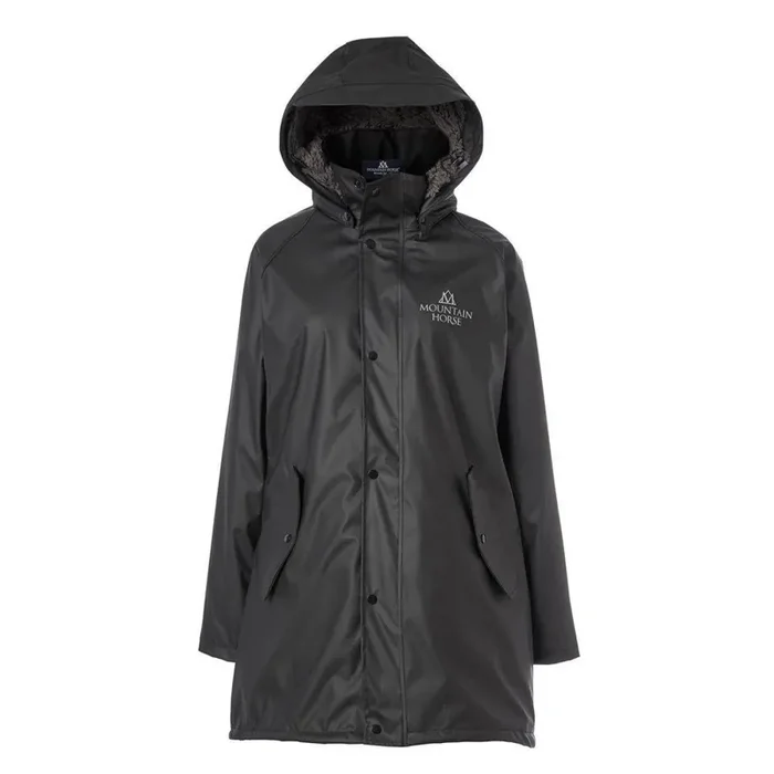 Riding raincoat woman Mountain Horse Spirit
