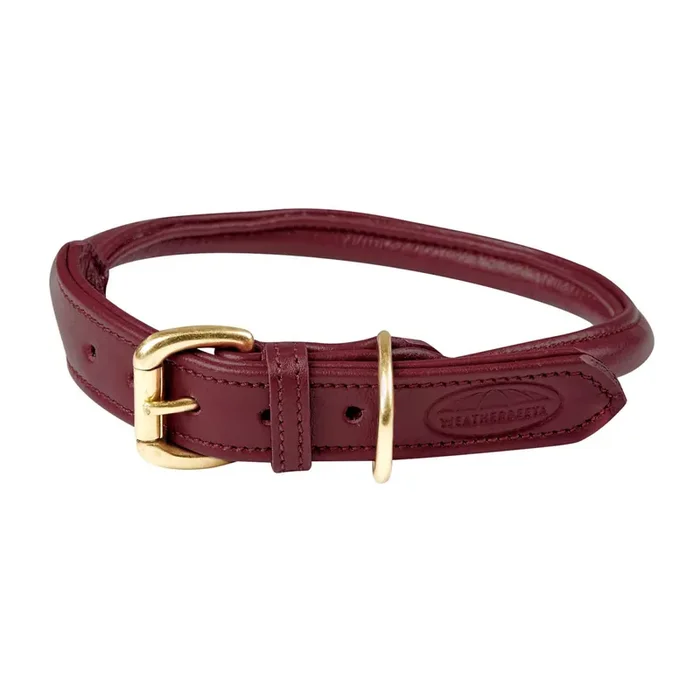 Rolled leather dog collar Weatherbeeta [Size M]